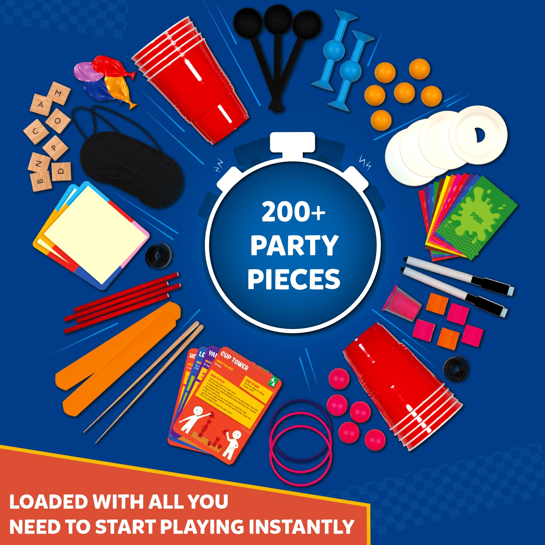 Gouda Games over 200 party pieces provide endless game ideas
