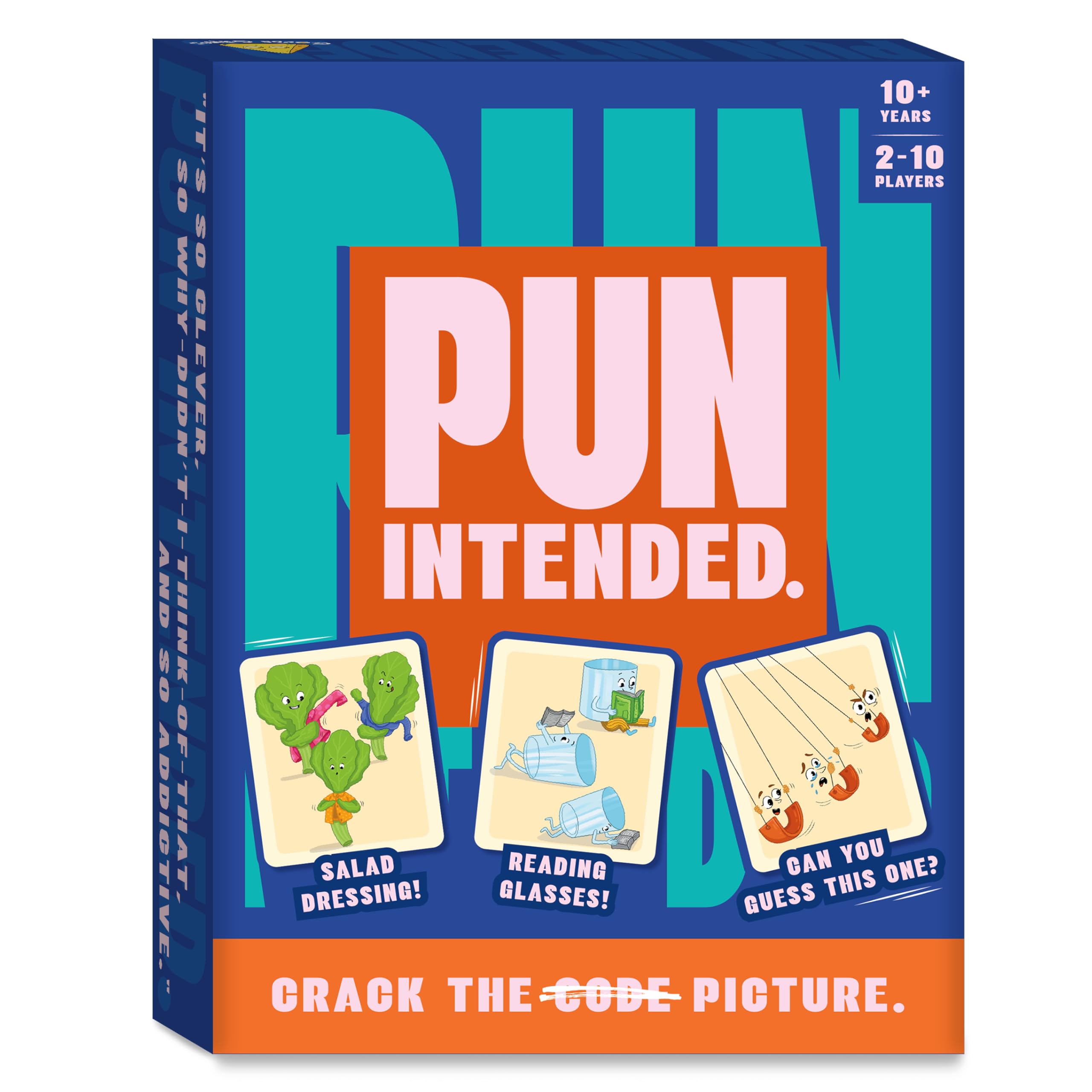 Gouda Games Pun Intended box cover, vibrant packaging ideal for gifting.