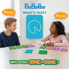 Gouda Games Sync or Sink team cards invite fast collaboration and humor.
