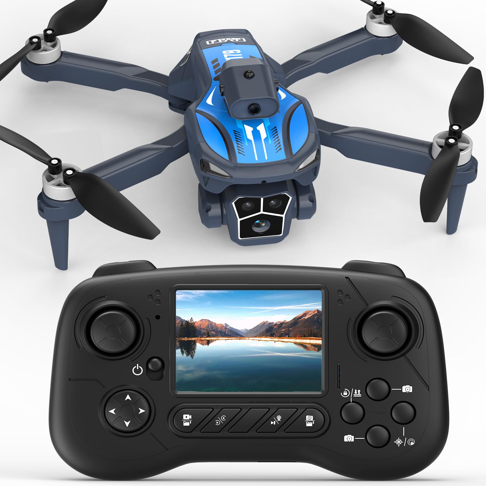 Govogorc F179 drone with front sensors for safe flying and portable foldable design
