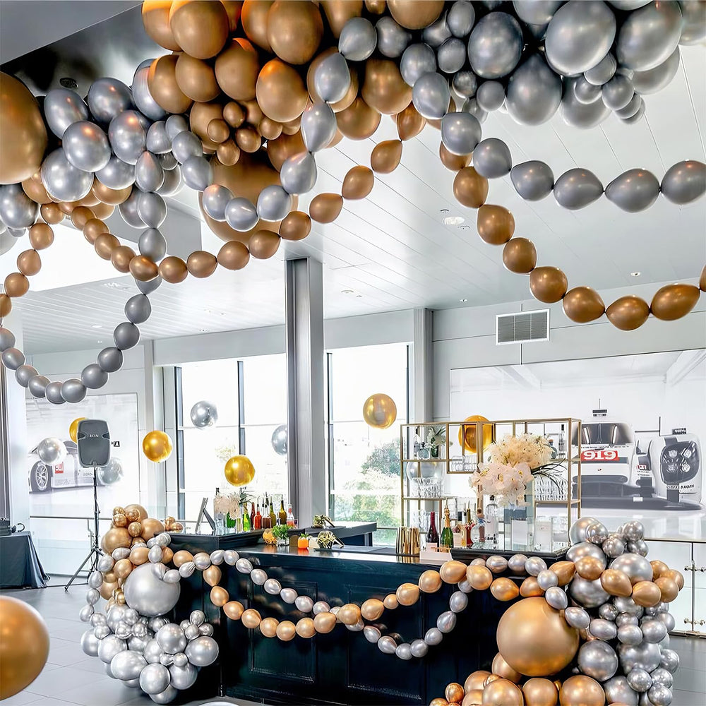 Govpy balloon chain garland to craft festive ceiling decor.