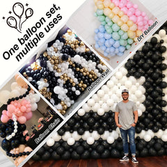 Govpy wedding and party decor with durable reusable linked balloons