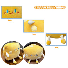 Goylmc cheese plush cozy decor and cuddle companion.