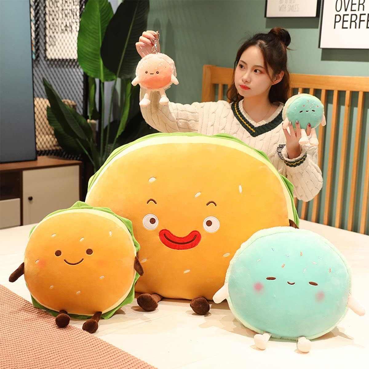 Goylmc hamburger plush pillow gift-ready packaging for kids