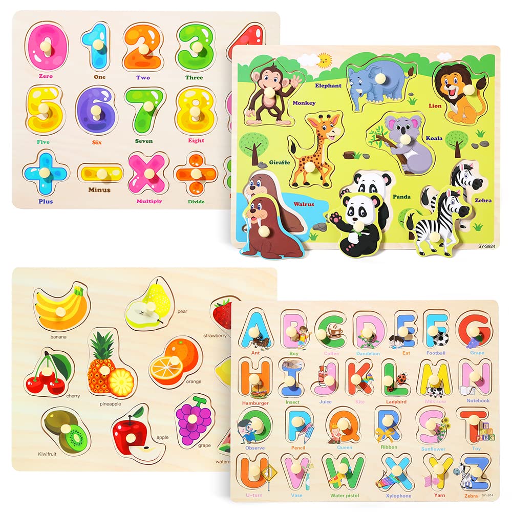 GR GRINNNIE number puzzle with 15 pieces promotes counting and coordination.