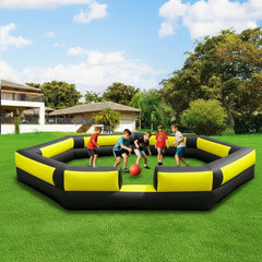 GR8FUN gaga ball pit 17ft built-in blower for quick setup.