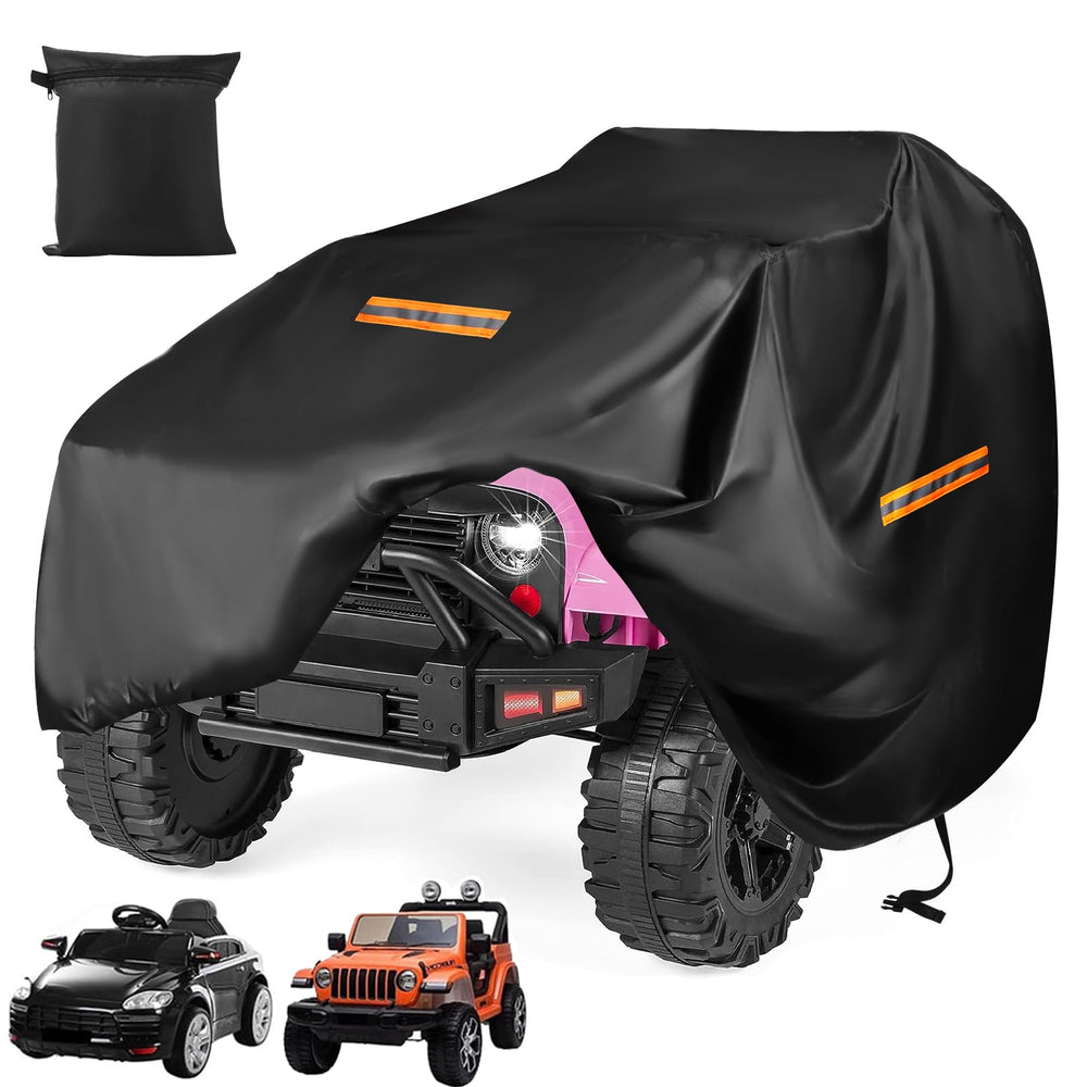 GRABADO kids ride-on cover front view protects toys from rain and sun