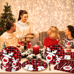 GrabnGoParty red cutlery set simplifies serving and post-party cleanup.