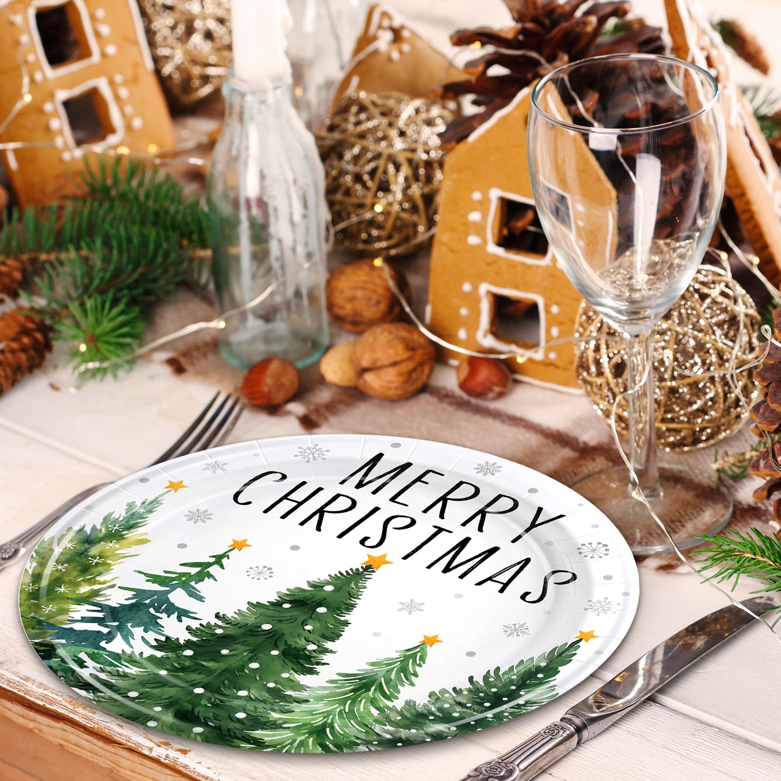 GrabnGoParty Christmas trees napkins for soft, absorbent cleanup