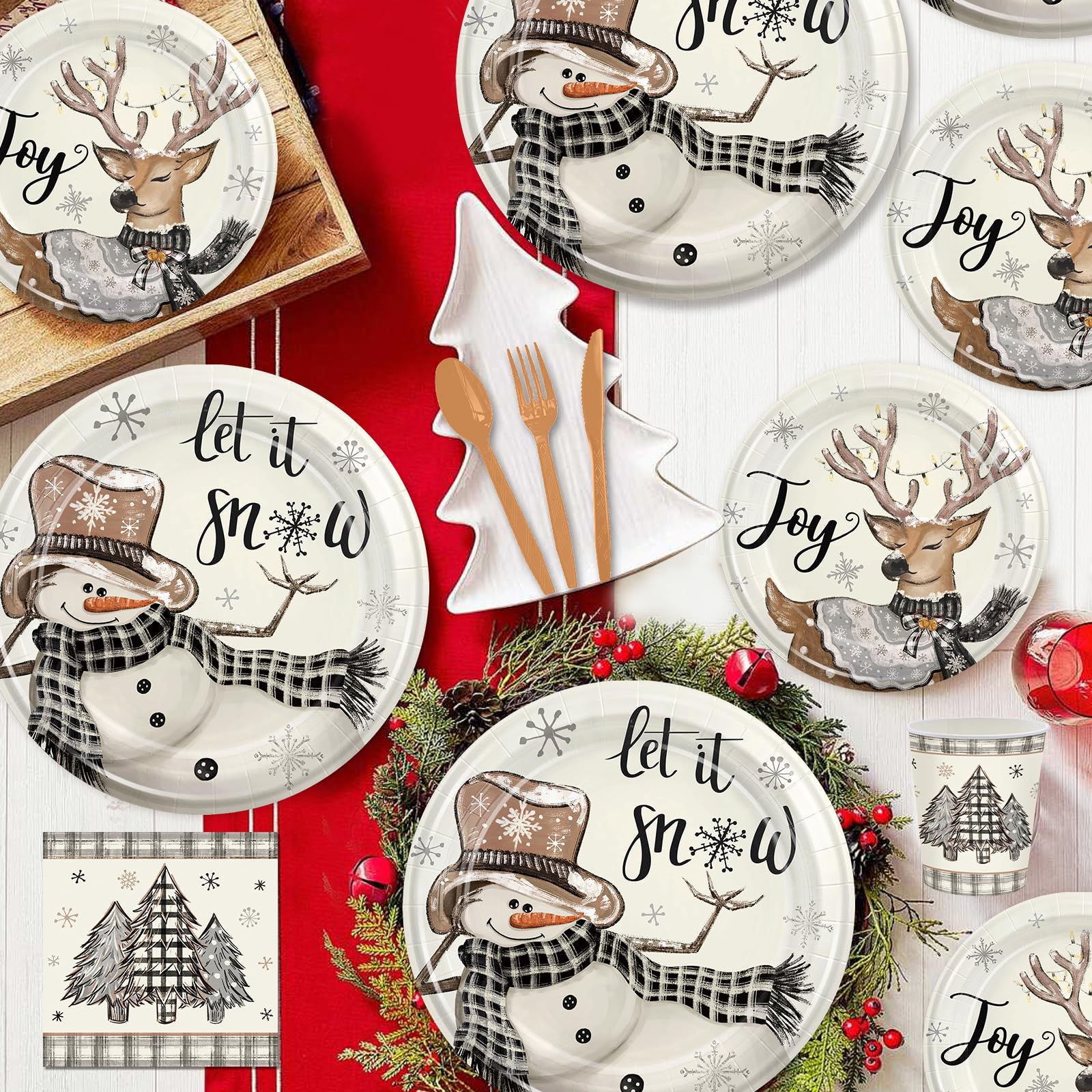 GrabnGoParty snowman cups for hot or cold beverages