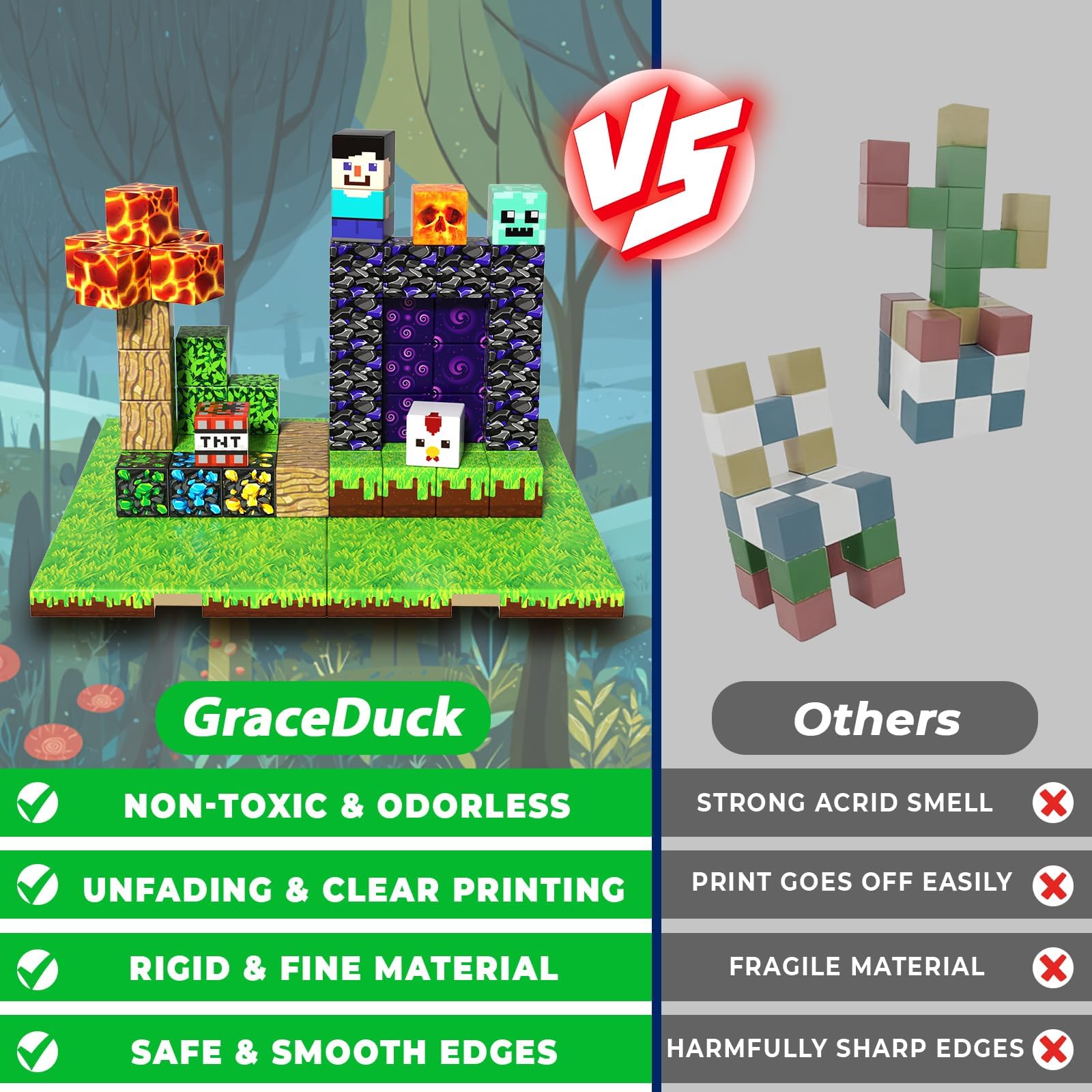 Kids building with GraceDuck blocks for cooperative play and creativity