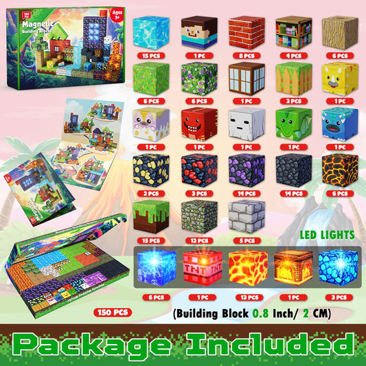 GraceDuck LED light-up blocks highlight colorful play and easy castle decoration.