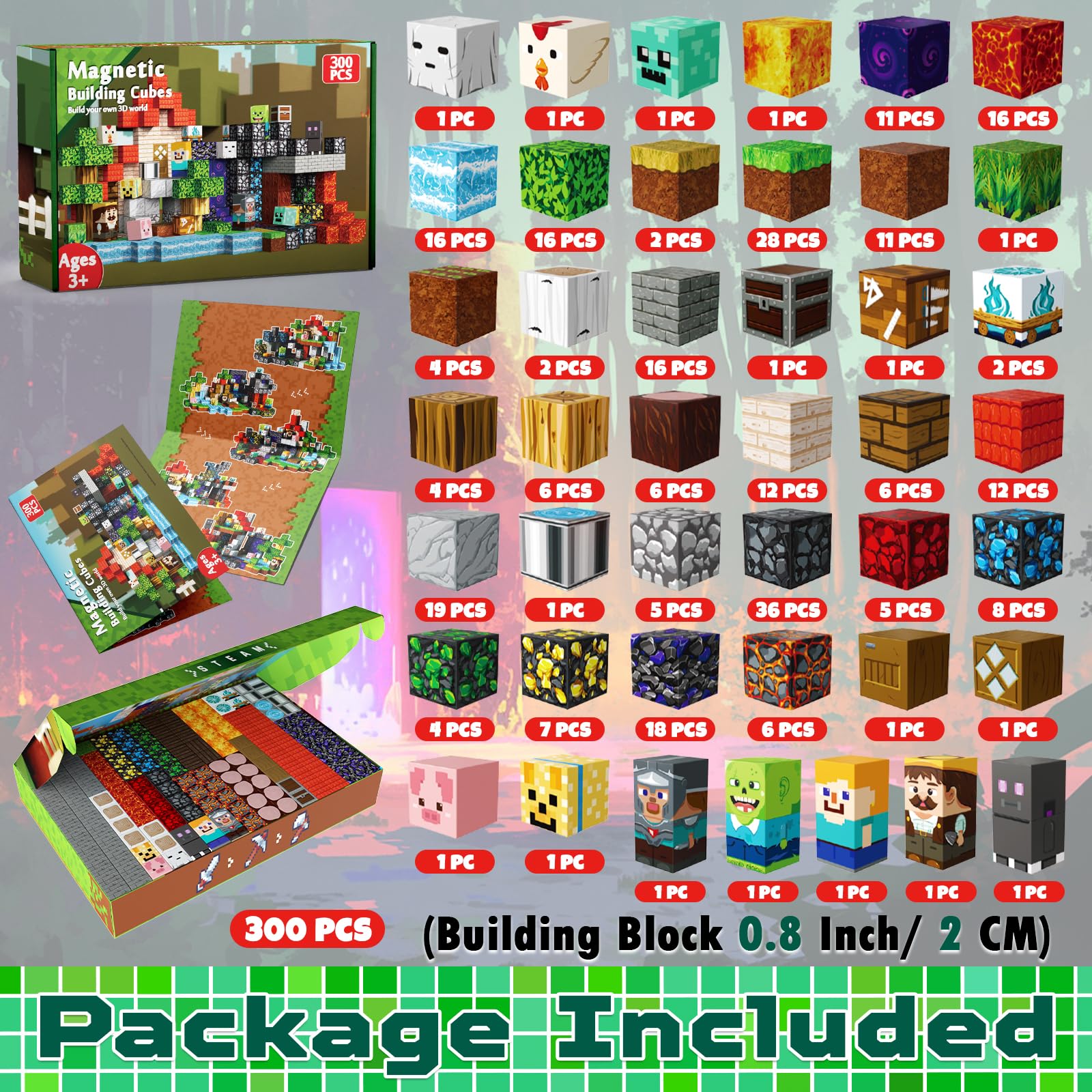 GraceDuck magnetic blocks stack and build to boost hand eye coordination