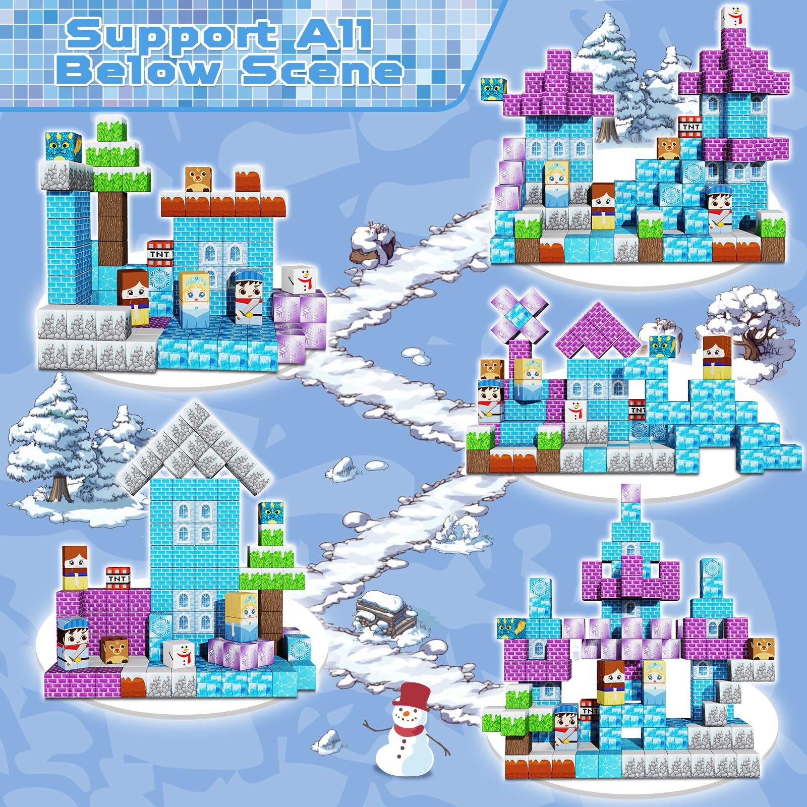 GraceDuck blocks with strong magnets enable sturdy, reliable constructions.