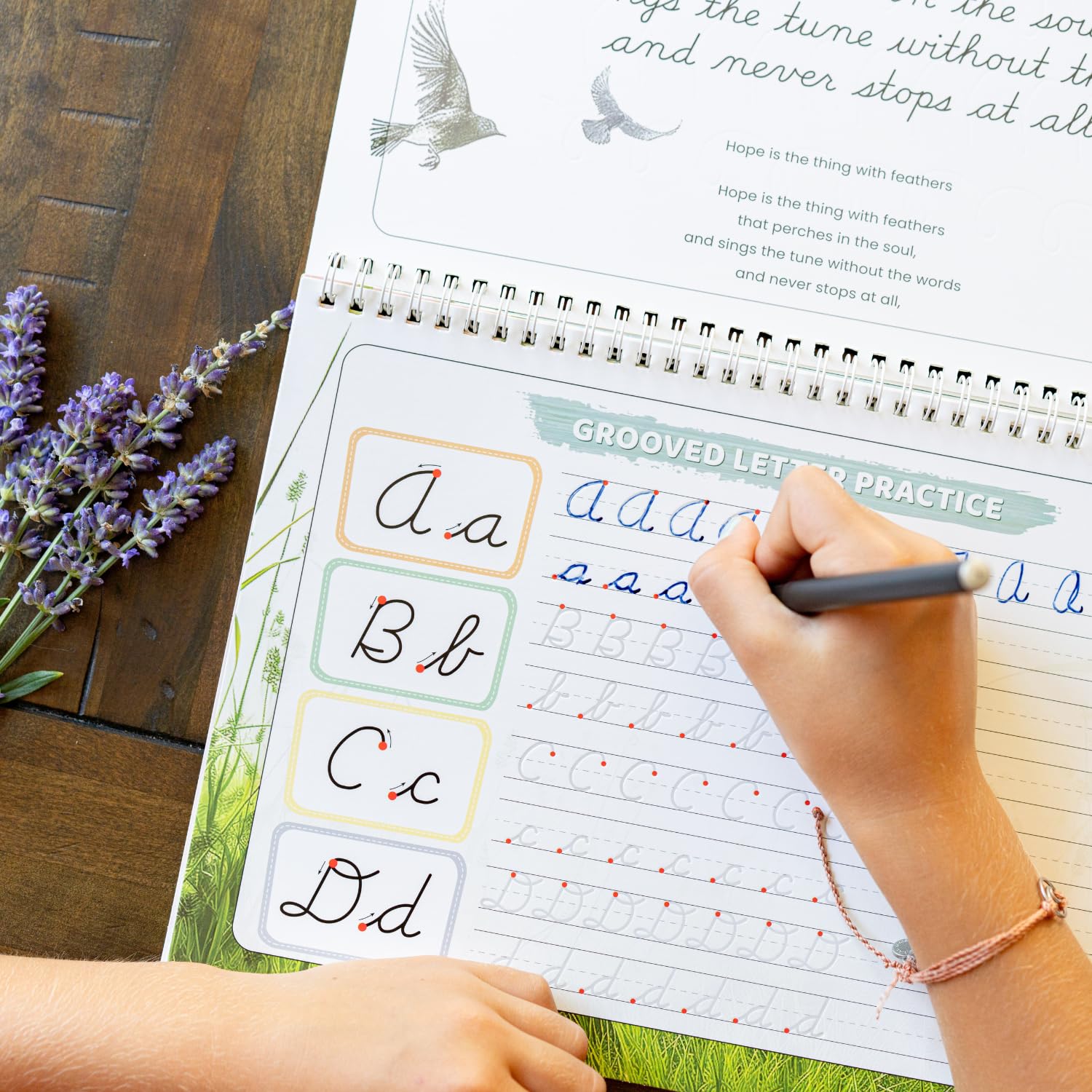 Teacher-designed lessons inside Graceful By Design workbook for structured learning.