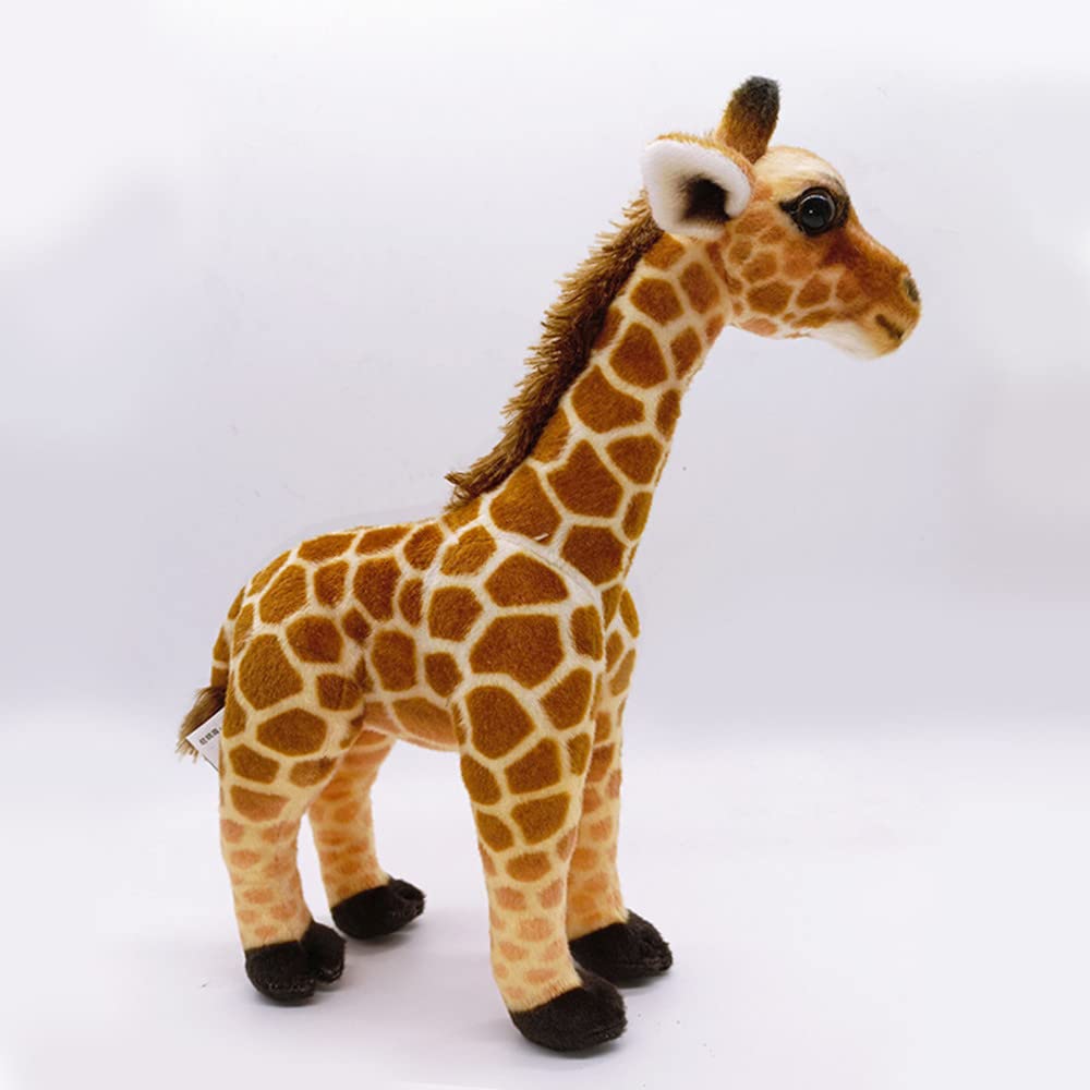 GracesDawn brown giraffe doll close-up shows soft plush fabric for cuddling.