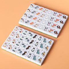 GRACIAS mahjong tiles are compact and easy to carry on trips.