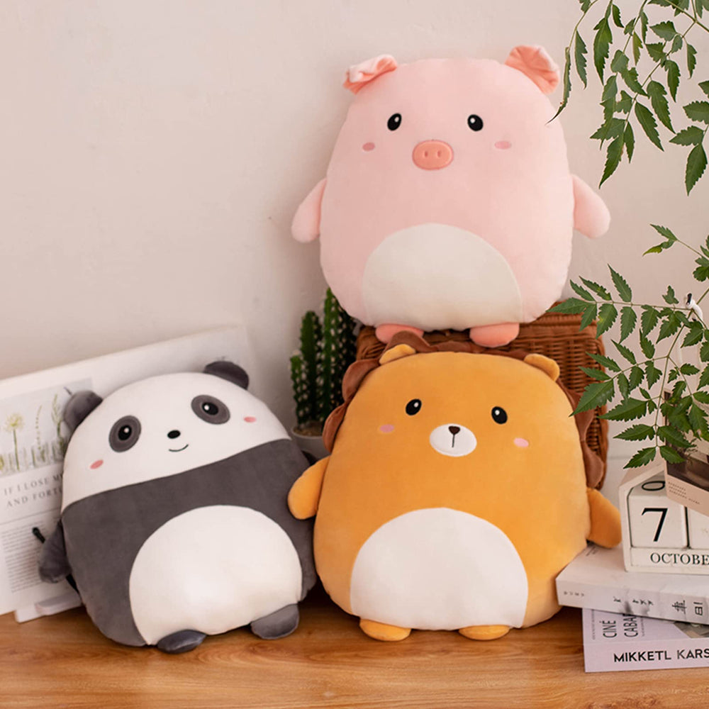 Grafingy panda plush pillow texture emphasizes soft, fluffy comfort at bedtime
