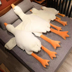 Grafingy Swan plush decor in a bedroom or sofa, kid-friendly companion