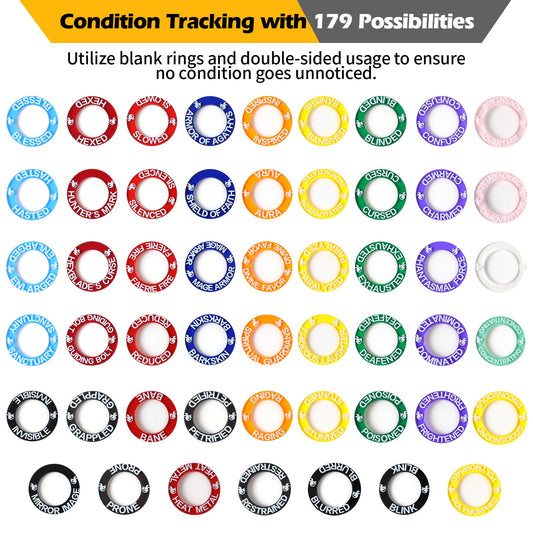 Customizable blank Grajar ring back for jotting HP and notes.