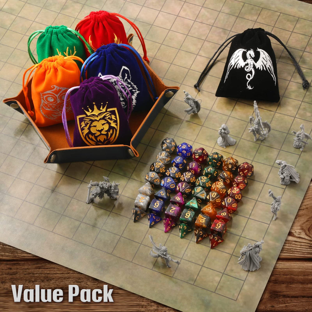 Grajar DND dice on table setup for engaging RPG sessions.
