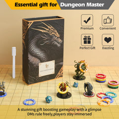 Gift-ready Grajar DND set ideal for dungeon masters and tabletop players.