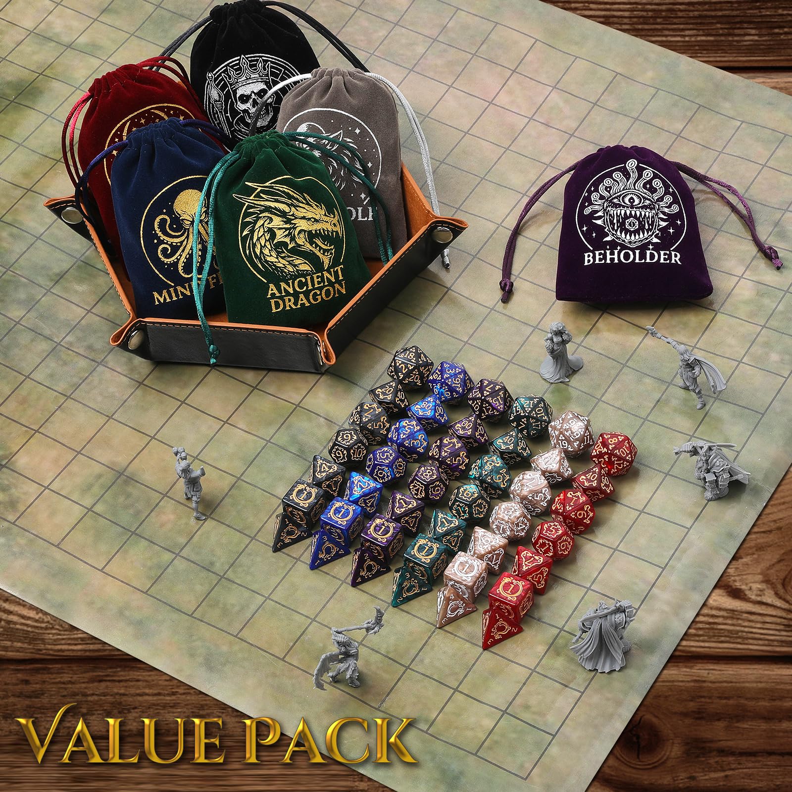 Grajar gift-set presentation ideal for dungeon masters and players.