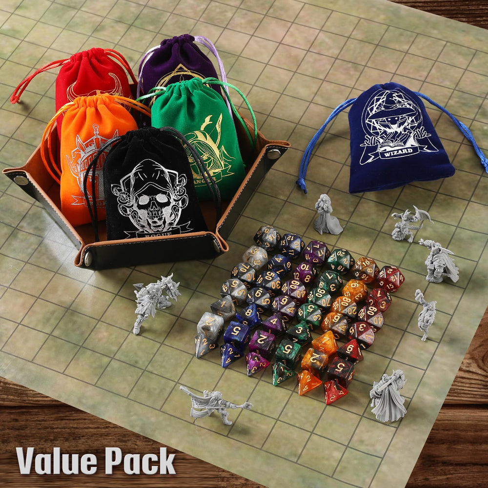 Grajar green ranger velvet bag featuring nature-inspired RPG storage.