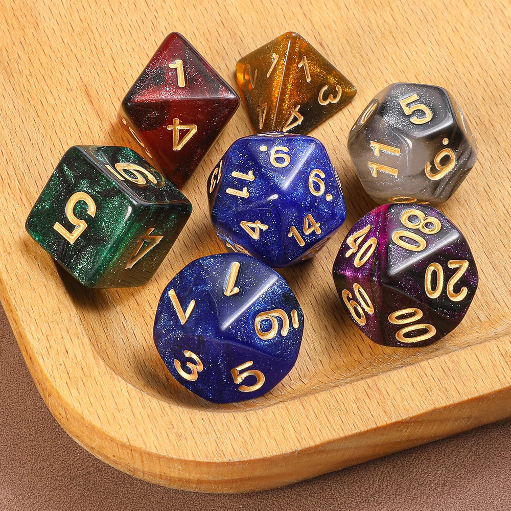 Grajar velvet dice bags blue wolf pattern for organized gaming gear.