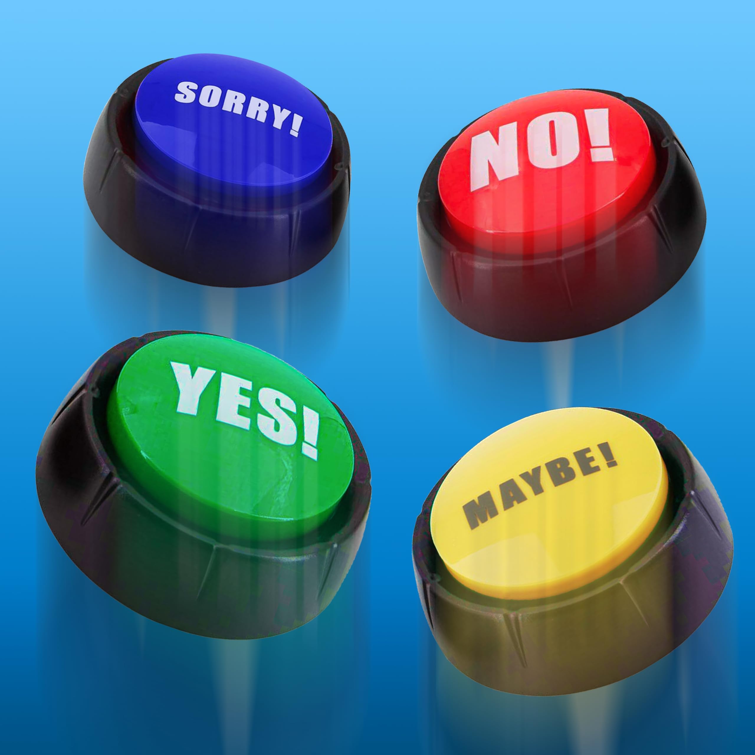Granatan gag gift buttons provide fun feedback at gatherings