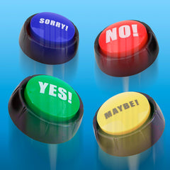 Granatan gag gift buttons provide fun feedback at gatherings