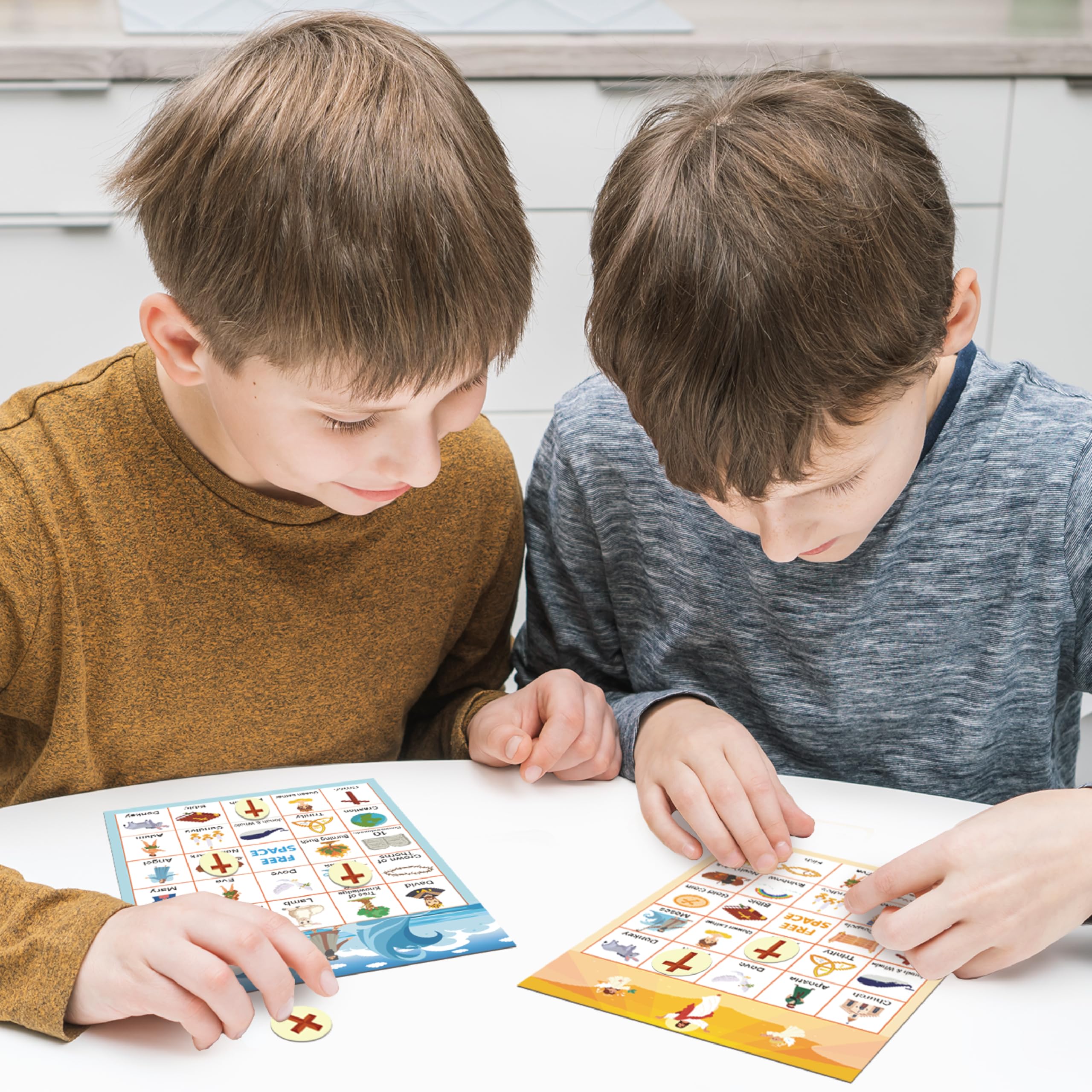 GRANDLMOON Bible Bingo supports reading, matching, and cognitive play.