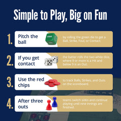 Grandma Smiley's What About Baseball Board Game game board and pencils for tactile play.