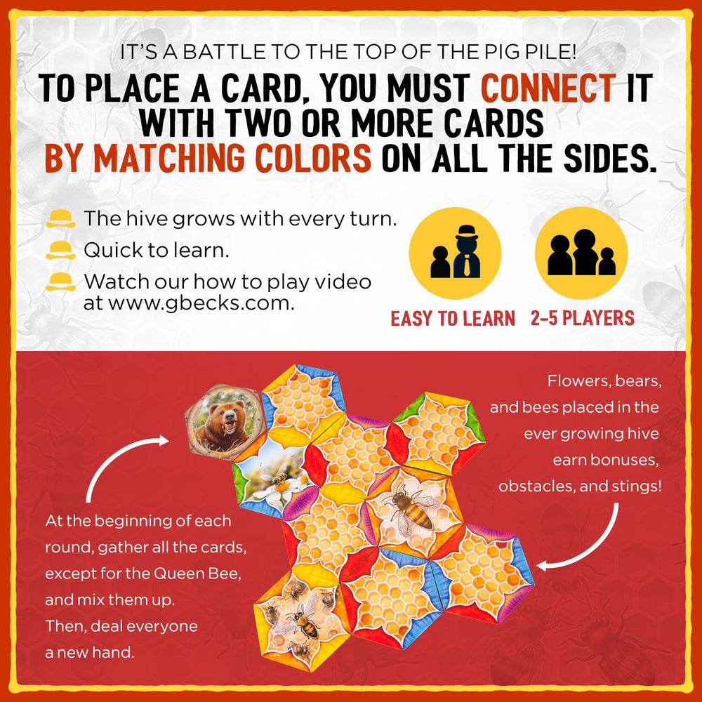 Bees and flowers cards creating dynamic tile interactions