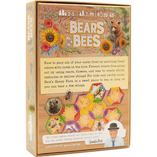 Bears and Bees tiles spread across table during play