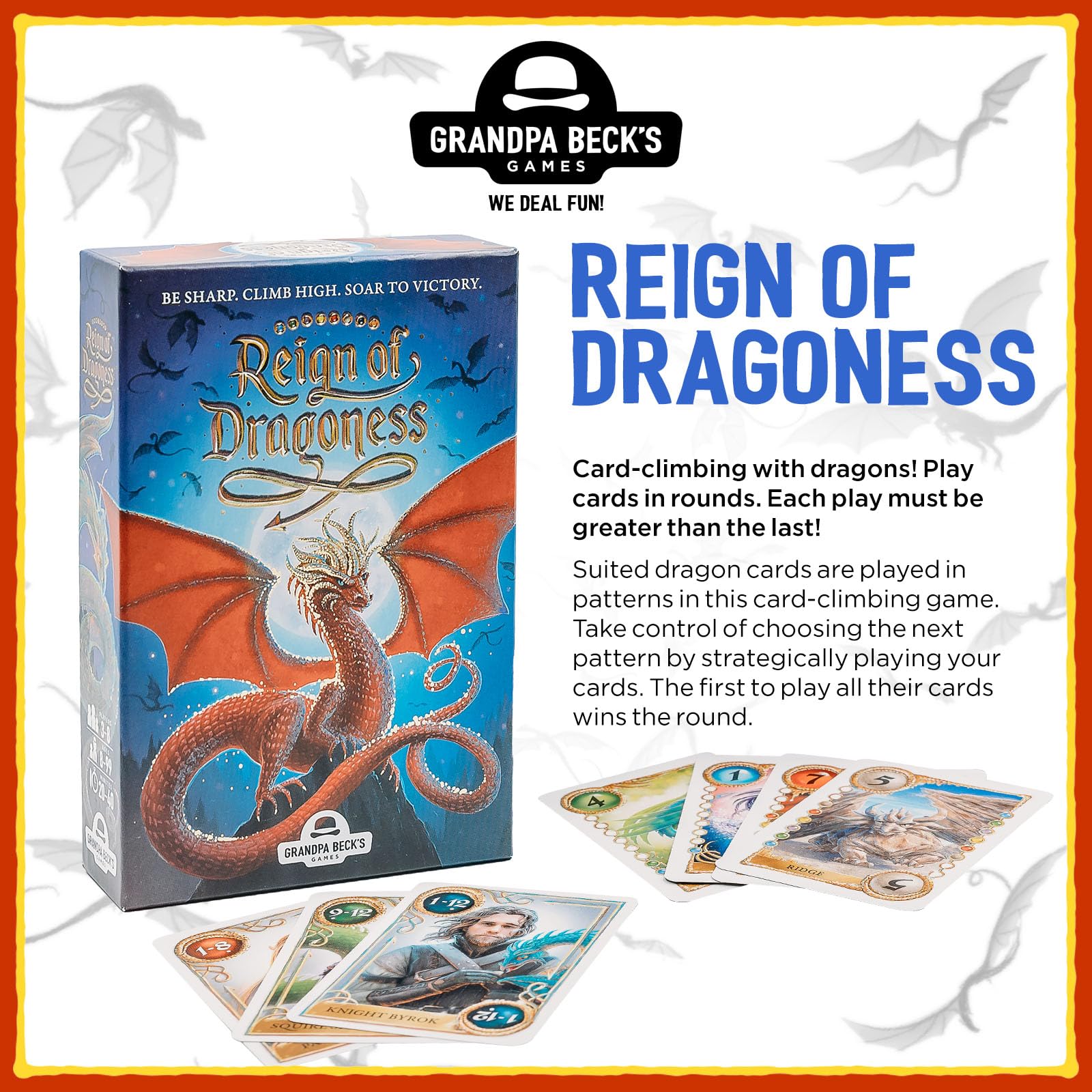 Dragon cards by Grandpa Beck's featuring vivid art for immersive play.