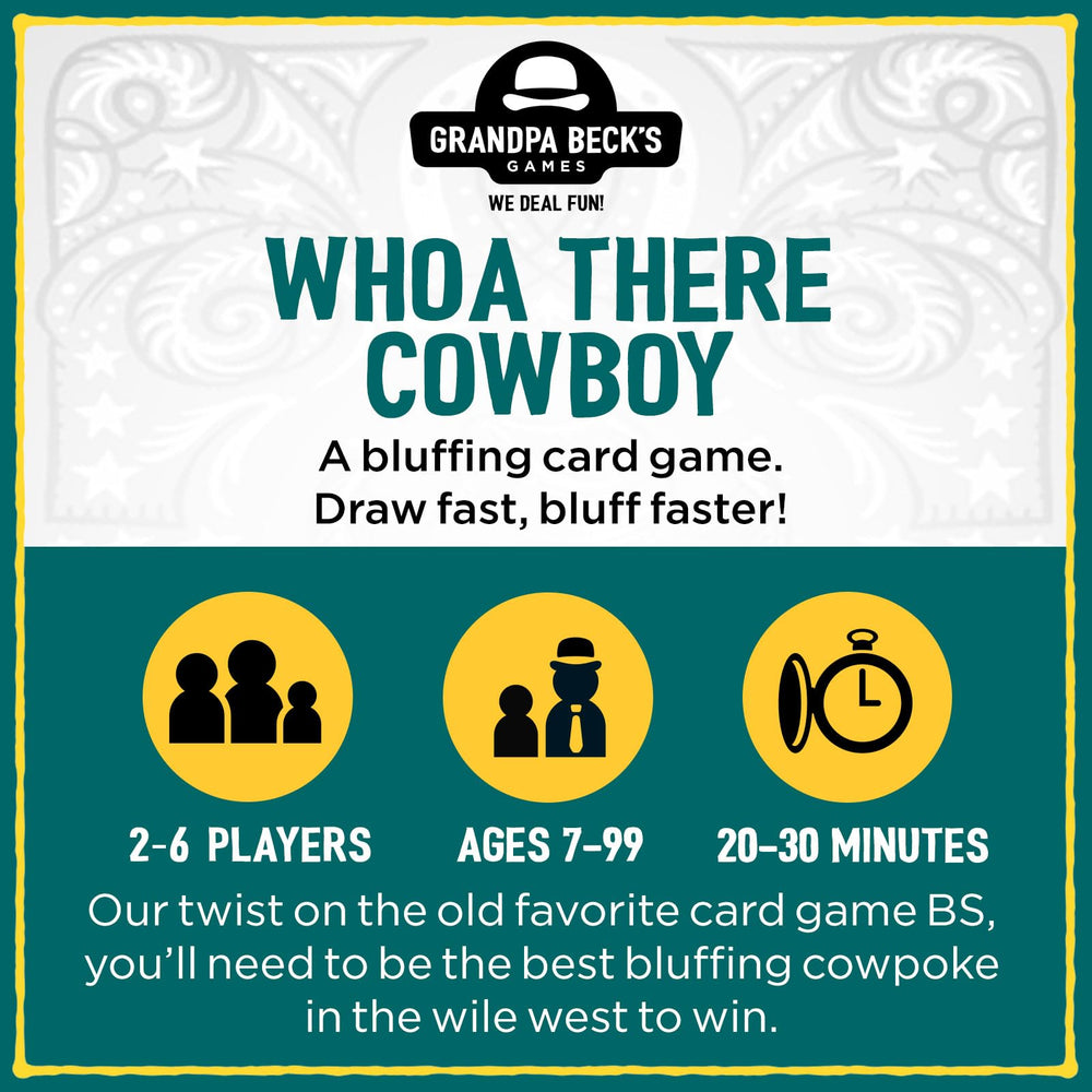 A family night with Grandpa Beck's Whoa There Cowboy on the table.