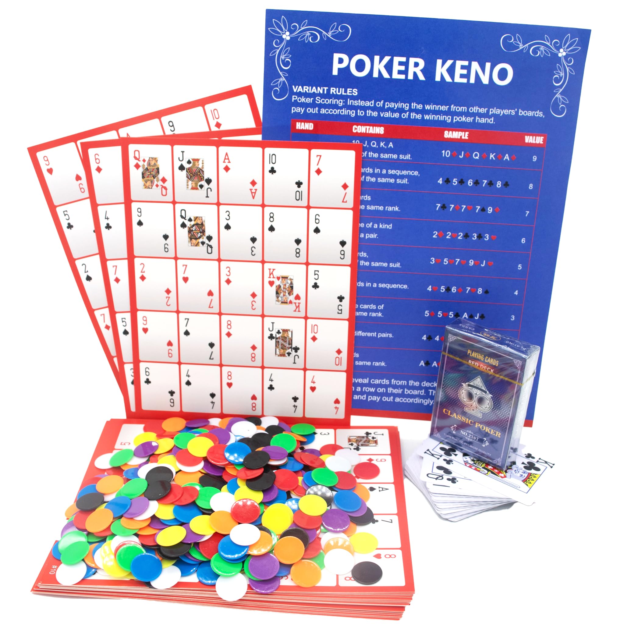 Grandsail Pokeno boards double-sided for flexible layouts and quick setup.
