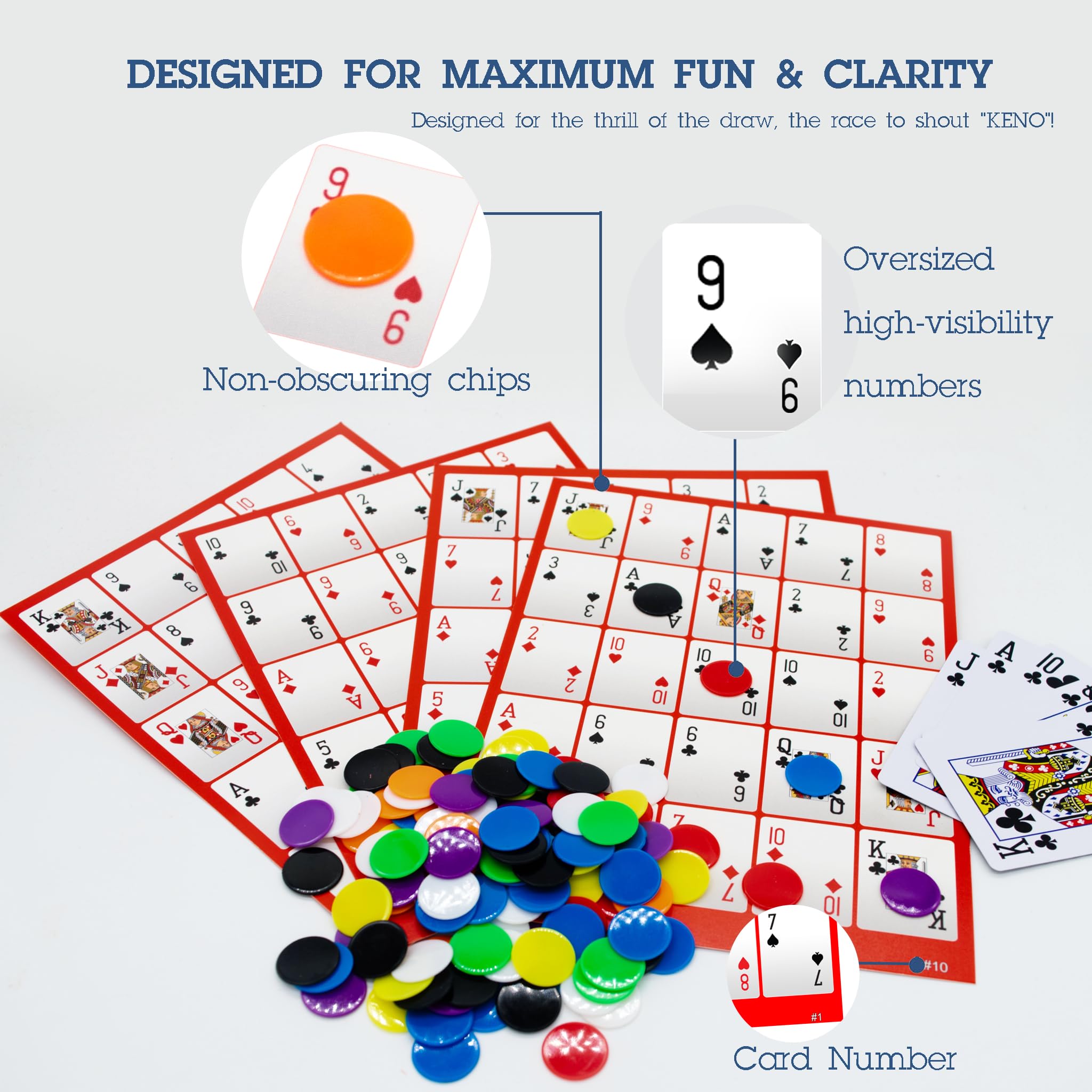 Grandsail Pokeno waterproof cards deck A designed for durable play.