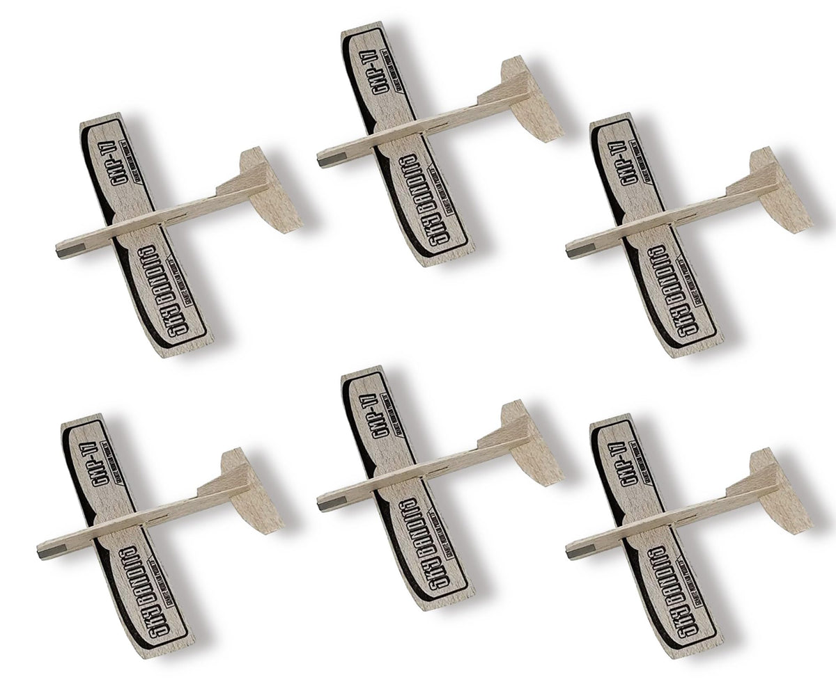 Granite Mountain balsa gliders in a protective box for safe storage.