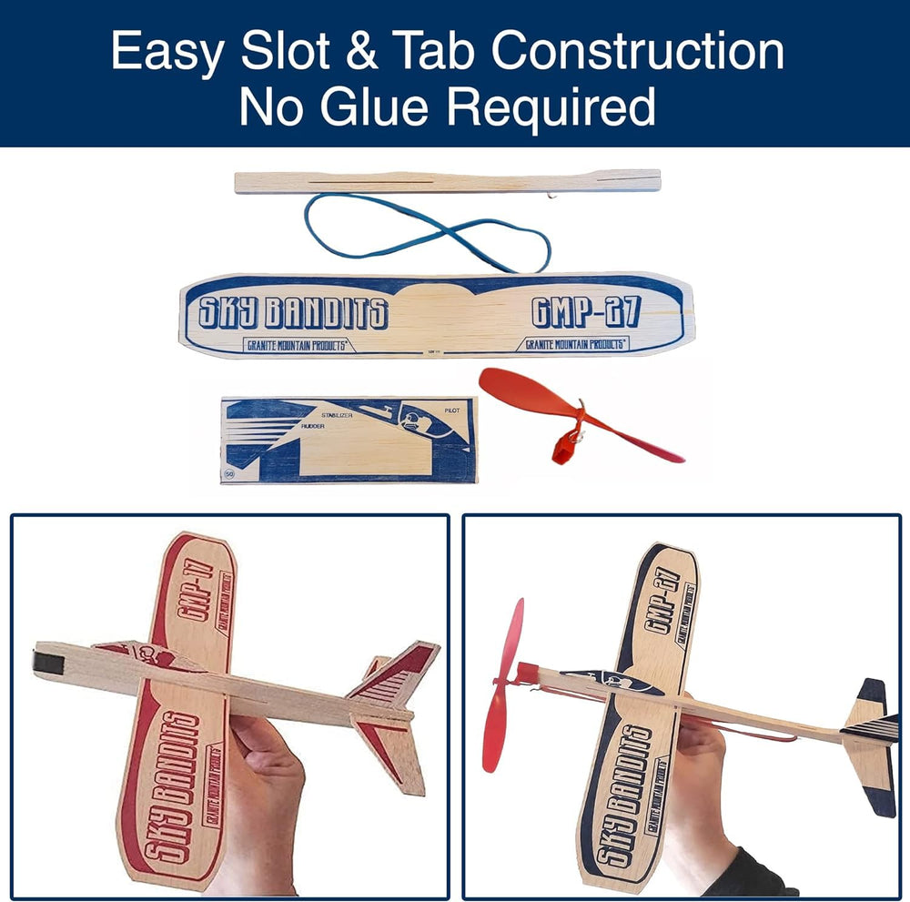 Granite Mountain Products GMP-17 gliders being launched by kids