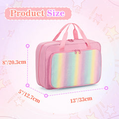 GRAOSO Barbie case front pockets organize outfits and accessories for quick access.