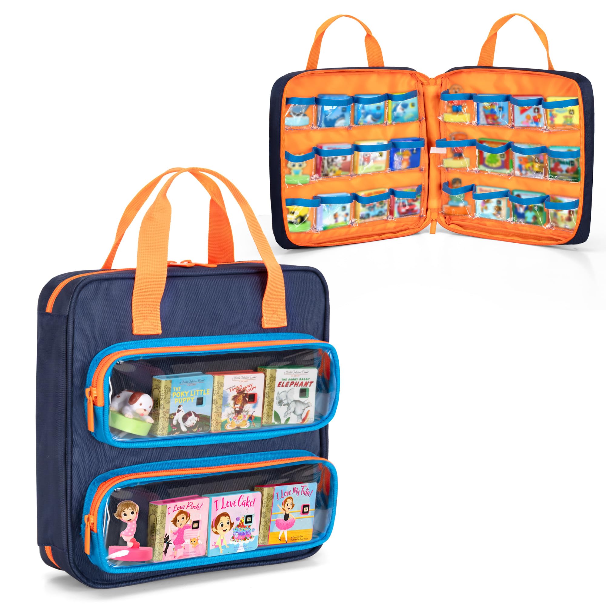 GRAOSO carrying case front pocket keeps Dream Machine characters organized.