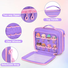 GRAOSO viewing window pocket showcases dolls and accessories at a glance