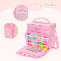 Main compartment fits the machine securely for organized travel.