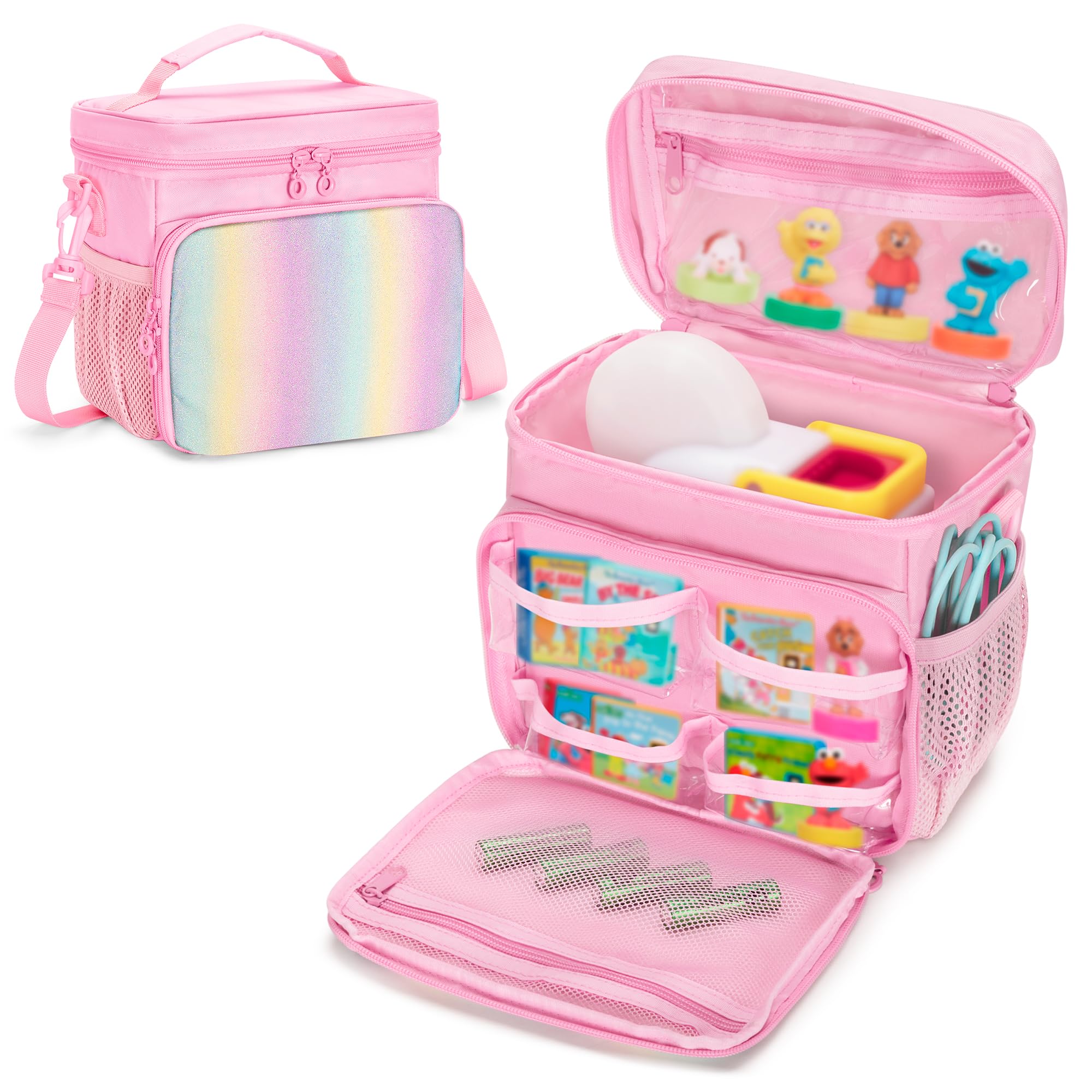 GRAOSO Story Dream Machine carrying case in pink for travel and storage.