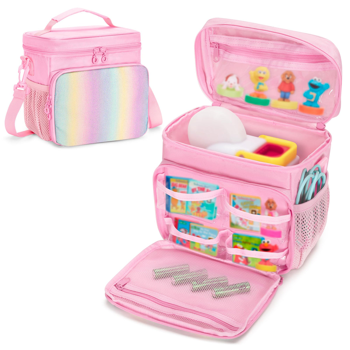 GRAOSO Story Dream Machine carrying case in pink for travel and storage.
