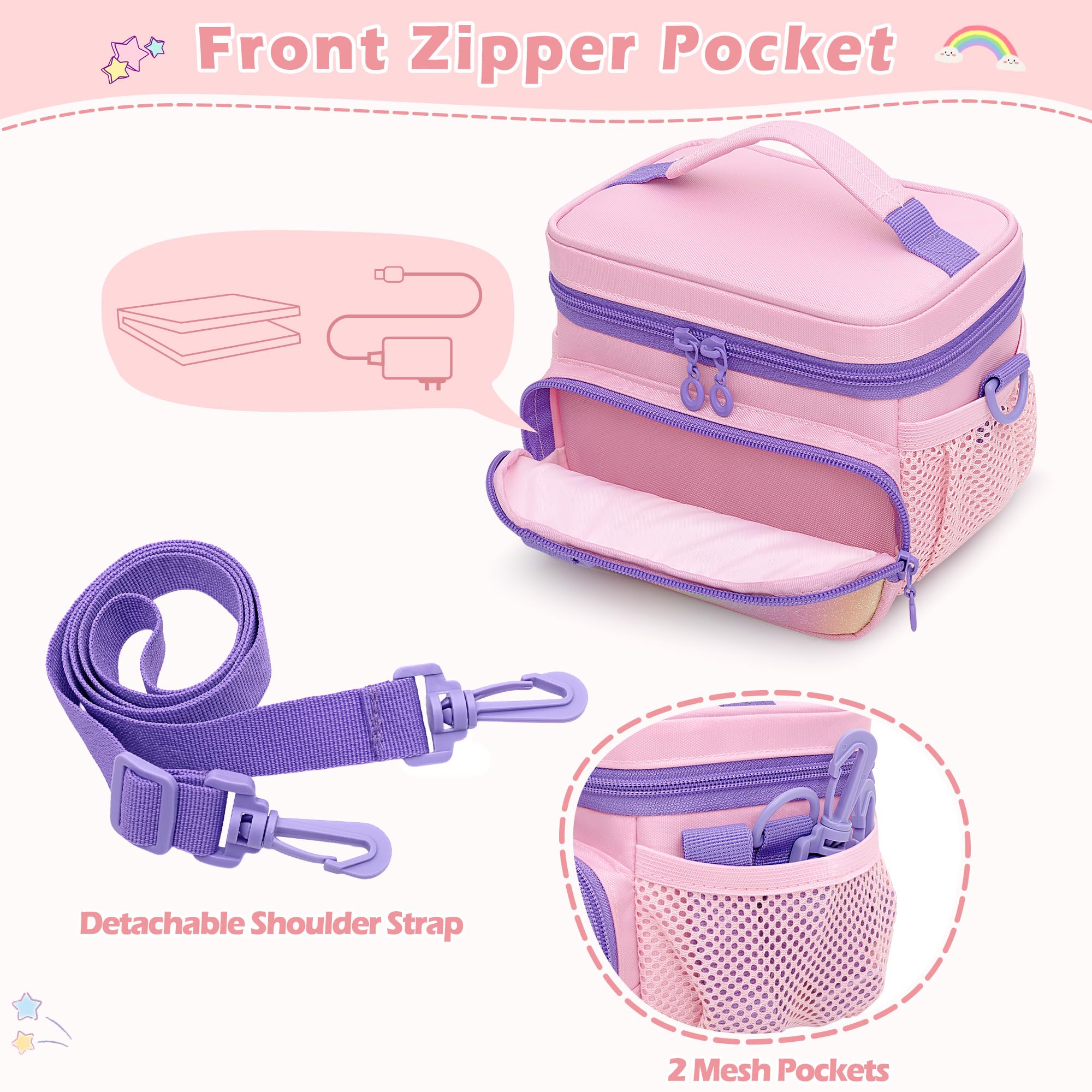 Detachable divider panel in GRAOSO case separates console from accessories for easy packing