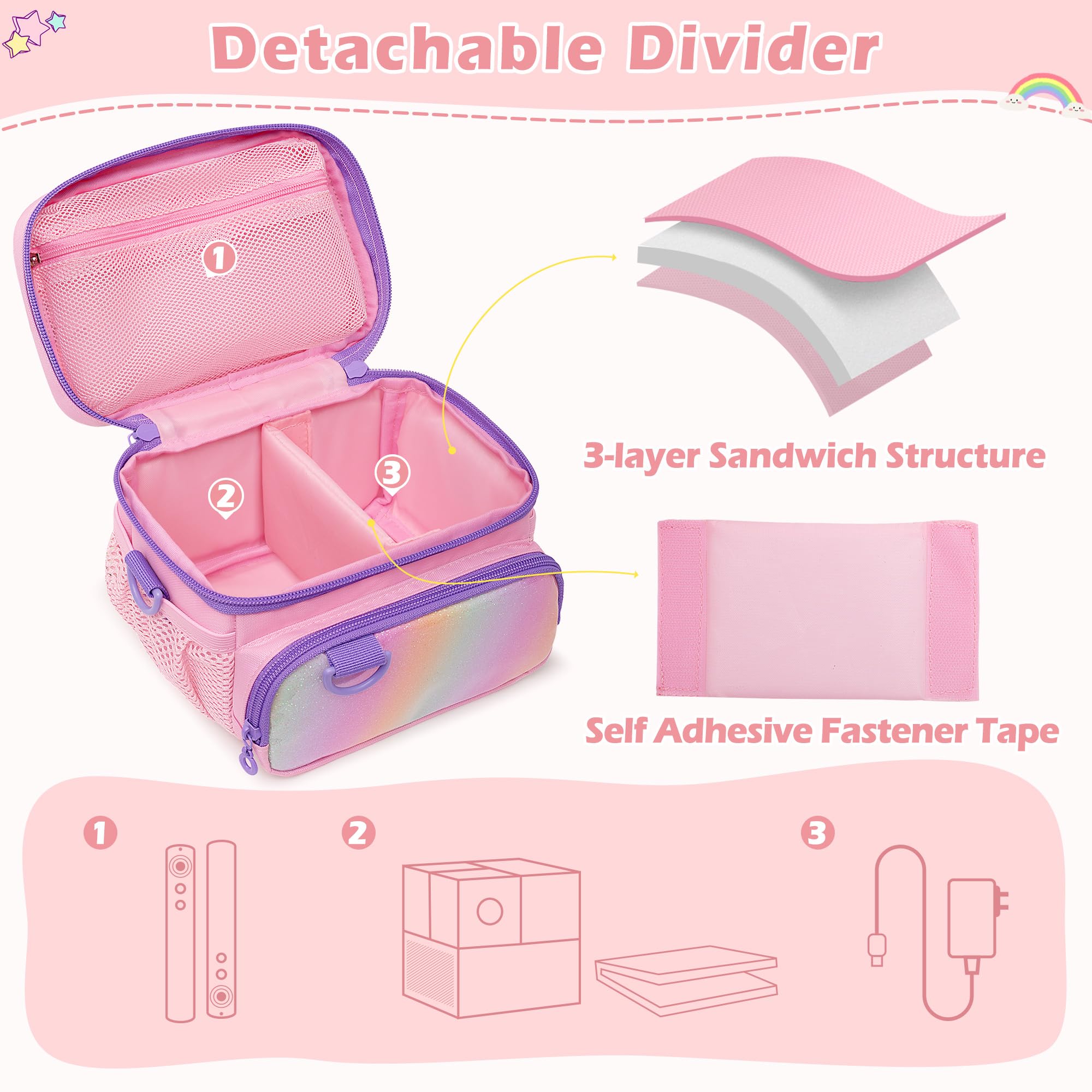 Wear-resistant nylon exterior protects gear on the GRAOSO case during travel