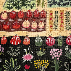Graphinee Spring Village Life Puzzle pieces-closeup shows precise cuts for smooth, frustration-free assembly.